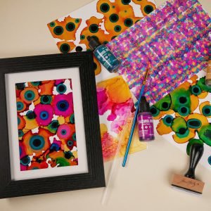 Framed Alcohol Ink & Yupo Paper Kit